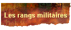 Les rangs militaires